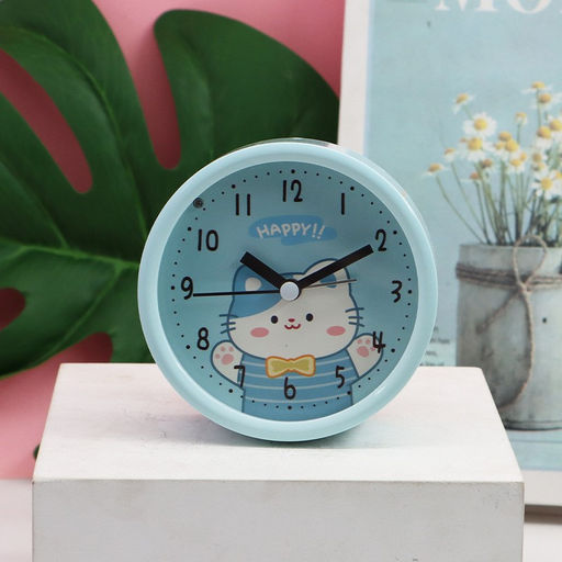Часы-будильник Playful cat, blue