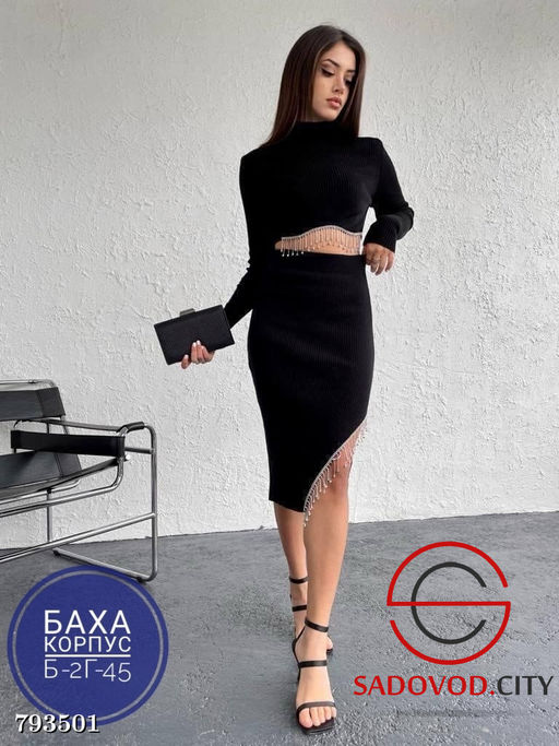 Костюм двойка, лапша со стразами - Bruno фото 2