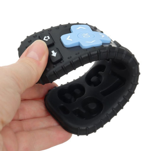 Прорезыватель для зубов «Пульт от телевизора», силикон, черный, 16 см