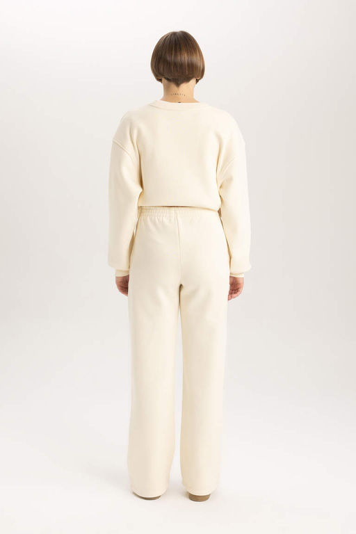 Толстые спортивные штаны прямого кроя с высокой талией и карманами - Defacto фото 6