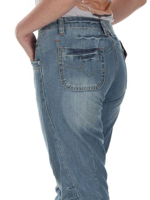 BF451-170+2-15 BLUE Бриджи женские (100% хлопок) - Fashion фото 5