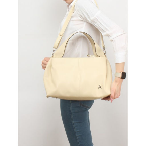 Сумка женская искусственная кожа ADEL-281, 1отд, плечевой ремень, бежевый 252383 - Adelia фото 5