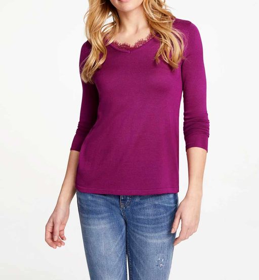 Пуловер, фуксия - Linea tesini фото 5