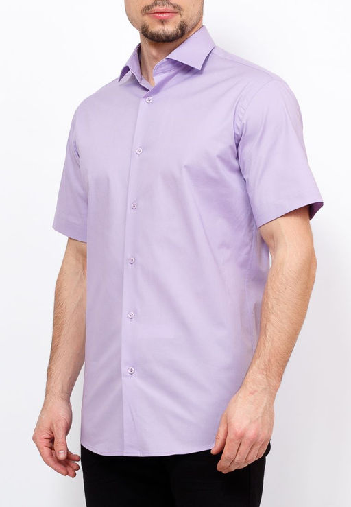 Сорочка мужская короткий рукав GREG 720/107/3823/Z STRETCH  фото 9