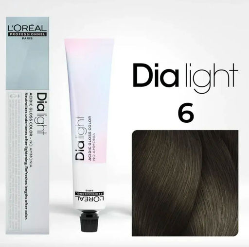 Dia Light 6. Темный блондин, крем-краска 60 мл - Loreal professionnel фото 2