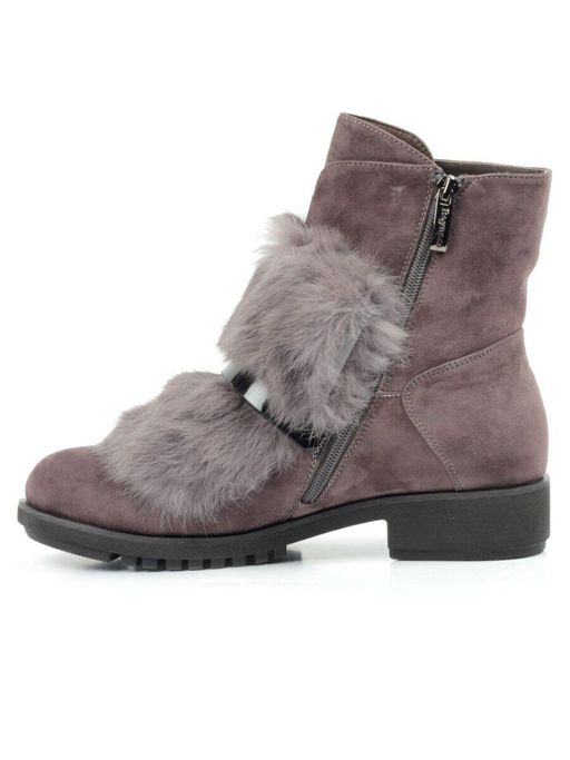 04-907E-7Y7 8J45M Ботинки зимние женские (натуральная замша, натуральный мех) - Фабричный китай фото 12