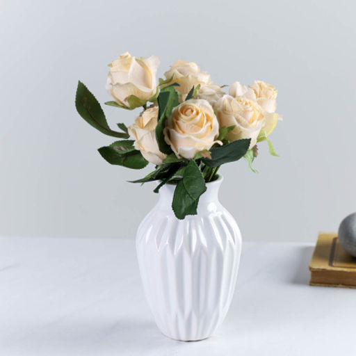 Ваза 14 см / 931241W /уп 6/72/белая - Галеонтрейд фото 4