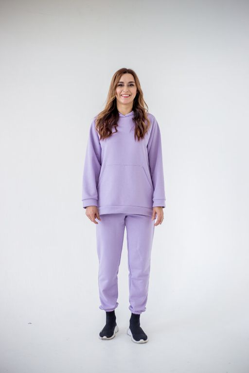 Футер 3х нитка КАЧЕСТВО ПЕНЬЕ костюм женский с брюками палаццо - Knitka wear фото 4