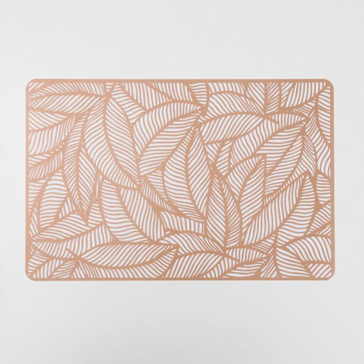 Цена за 12 шт. Салфетка сервировочная на стол Листья, 4328 см, цвет металлик коричневый - Simaland фото 4