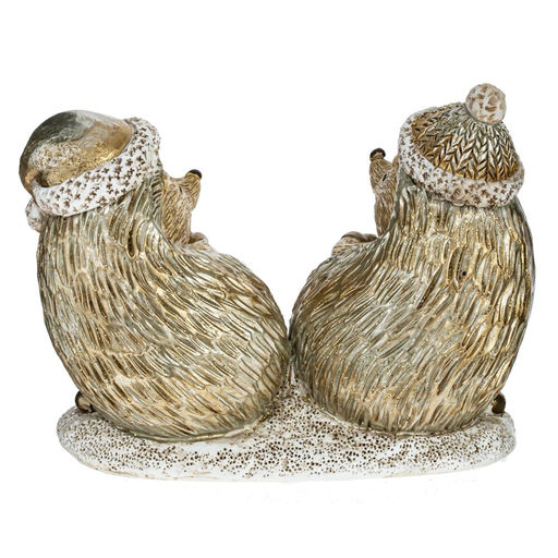 Фигурка декоративная "Ёжики", L12,5 W5 H9 см