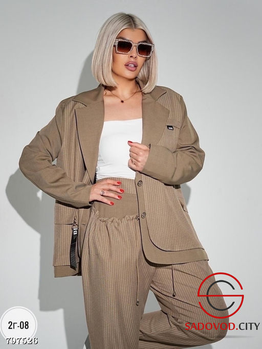 Костюм женский брюки и пиджак - Bruno фото 2