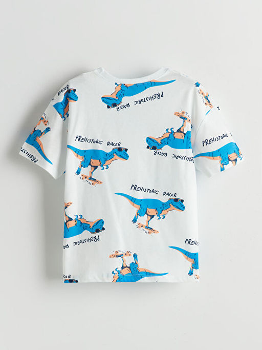 Dinozor Bask?l? Erkek ?ocuk Ti??rt ve ?ort 2li