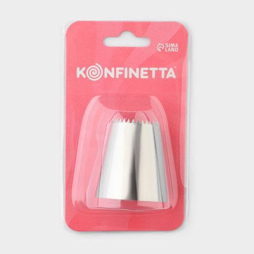Цена за 2 шт. Насадка кондитерская KONFINETTA, d=3.6 см, № F03  фото 6
