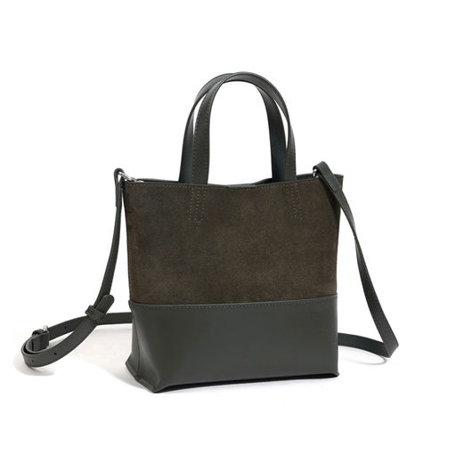 Женская сумка, замша/кожа, MIRONPAN 521215 Темно-зеленый