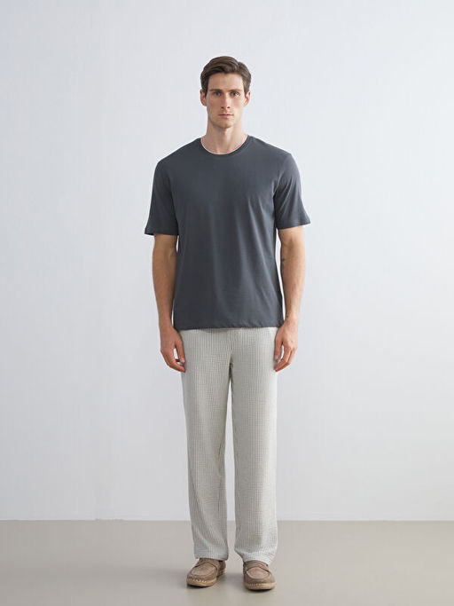 Bisiklet Yaka Penye Erkek Ti??rt