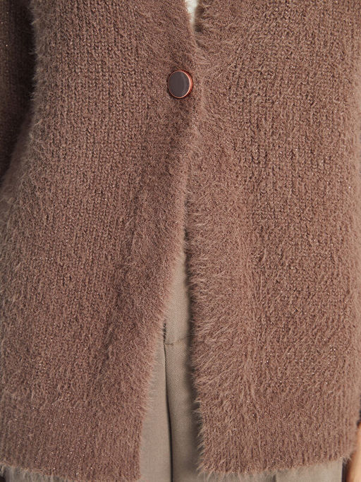 V Yaka Parlak G?r?n?ml? Kad?n Triko H?rka