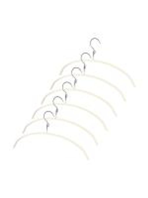 VAL BG-226B10S6 Вешалка мет., 42*23*1.2 см, набор 6 шт., б/перекл., c крючком д/экон. места, беж., шт