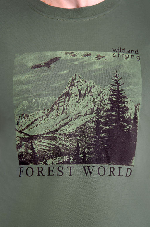 Арт. 61133 Футболка мужская 48-56 (5 шт) Цвет:хаки - Идеал фото 6