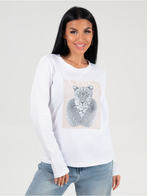 Лонгслив Шик женский белый - София фото 5