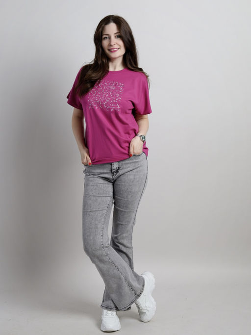 CRB wear/CSMW 60396-46 Футболка женская,фуксия/Ex.Cherubino  фото 4