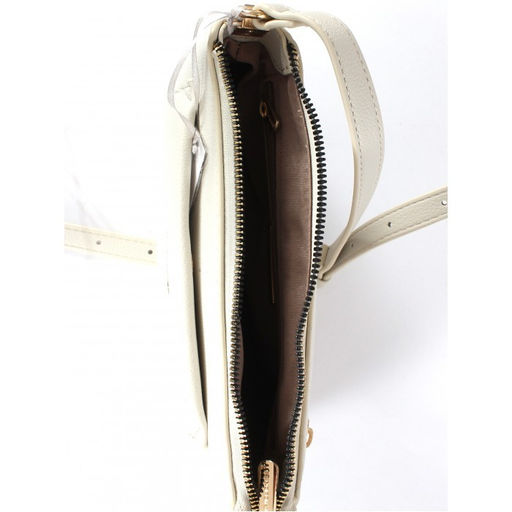 Сумка женская искусственная кожа DJ-СМ 7336-COCONUT CREAM, 1отд, плечевой ремень, кремовый SALE 263894 - Adelia фото 3