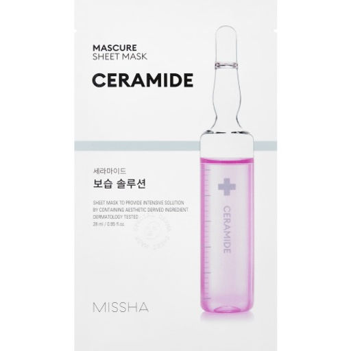 MISSHA Маска лифтинг с церамидом NP для ослабленной и сухой кожи MISSHA Mascure Moisture Barrier solution sheet mask Ceramide 28 мл  фото 2