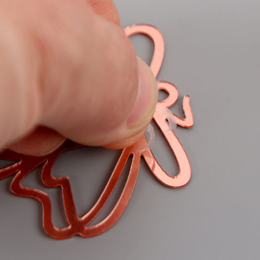 Набор для украшения Бабочки, набор 5 шт, цвет розовое золото - Страна карнавалия фото 5