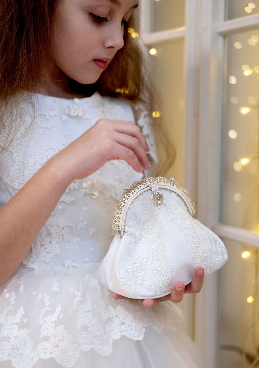 платье для девочки А21-2 Эйра молочный атлас - Etoelf фото 9