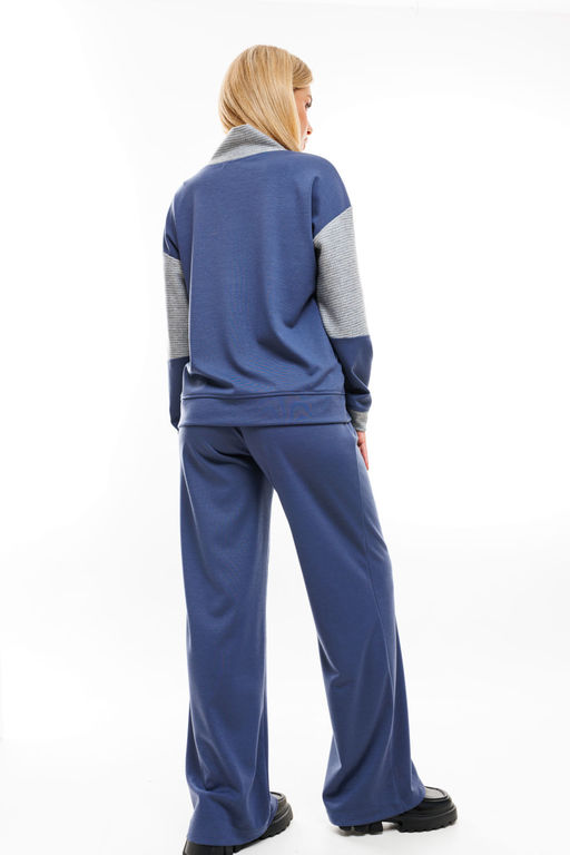 Джемпер NIKVA н384-2 синий  фото 2