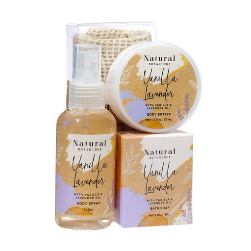 Подарочный набор Natural Botanique: мыло 80 г, мист 120 мл, масло 50 мл, мочалка - Simaland фото 3