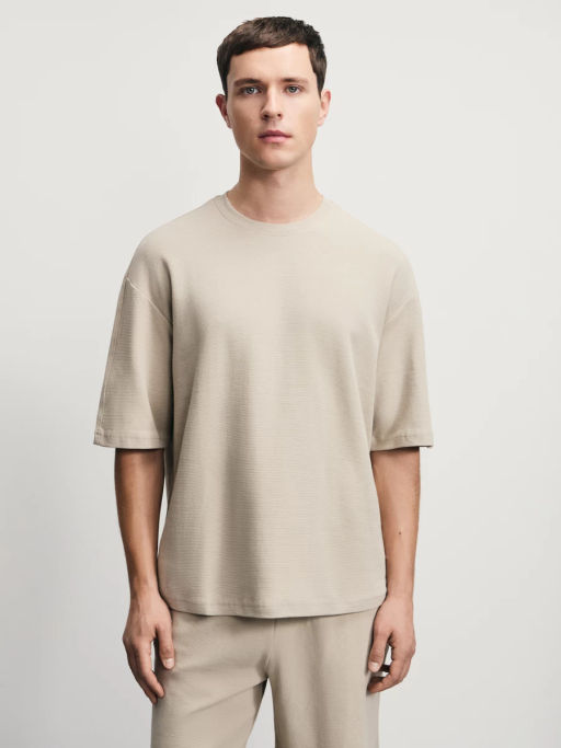 Футболка relax fit из 100% хлопка / Zarina  фото 3