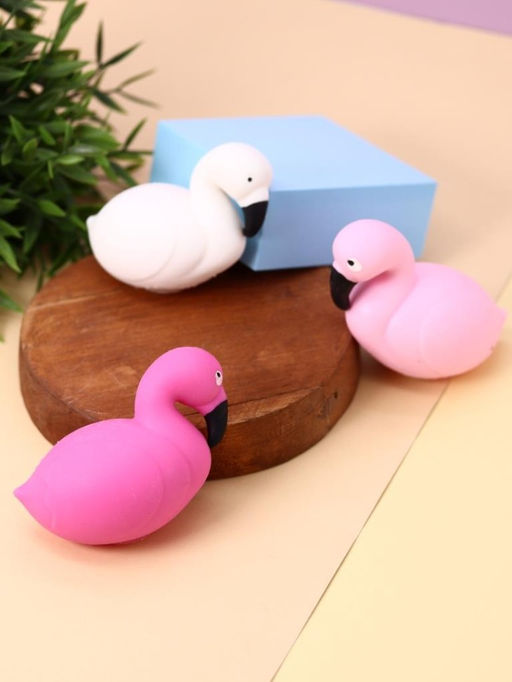 Мялка - антистресс Squeeze flamingo, pink