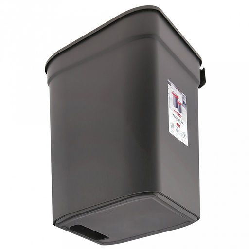 Ведро для мусора с плавающей крышкой пластмассовое Smart Bin 25л, 33,3х26,9х45,7см, с креплением для мусорных пакетов, зеленый, Econova (Россия) - Домашняя мода фото 8