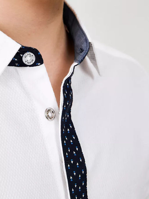 ACOOLA / Сорочка верхняя детская для мальчиков Poethy1 белый  фото 5