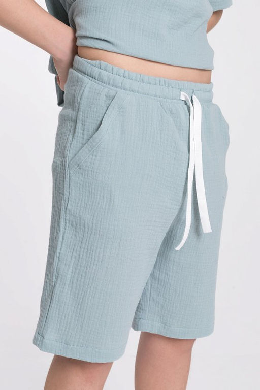 Шорты М224043б серо-зеленый - Елена фото 5
