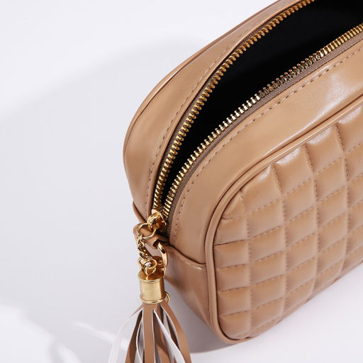 Сумка кросс-боди на молнии, цвет бежевый - Simaland фото 8