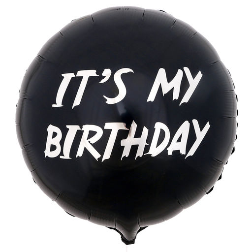Воздушные шары фольгированные 18" It's my birthday, круг, 50 шт.