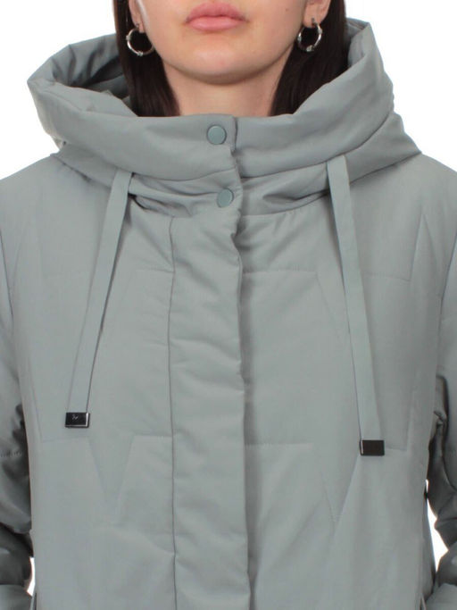 1120 GRAY Пальто зимнее облегченное женское (холлофайбер 150 гр.) - Fashion фото 8