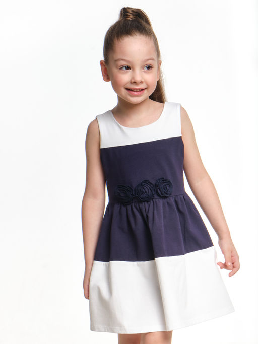 Платье для девочки UD 1465 син/белый - Mini maxi фото 3