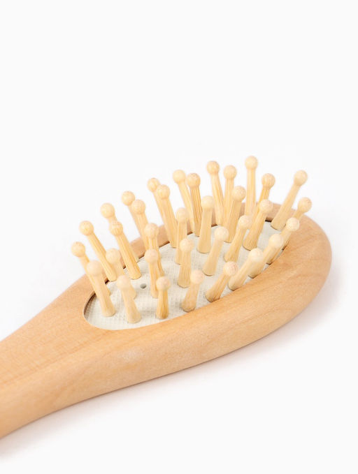 Набор деревянных расчесок детских с натуральной щетиной, 3 шт в коробке, M&B
