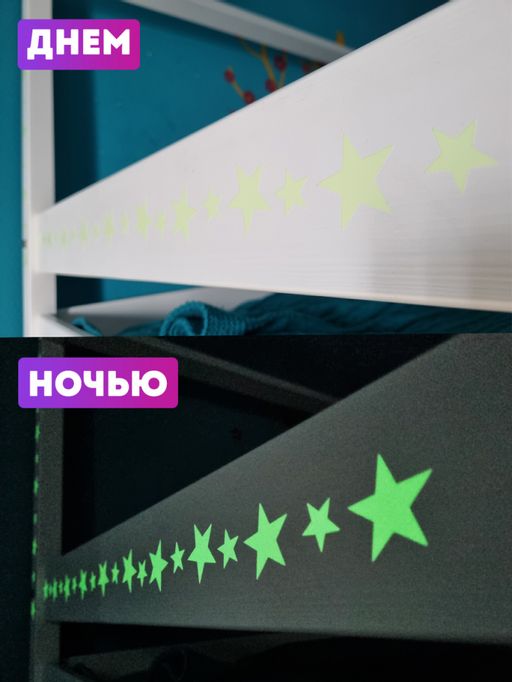 Набор светящихся наклеек Звезды (2465) - Мой органайзер фото 3