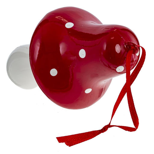 Украшение новогоднее "Гриб", L6,4 W6,4 H11,4 см