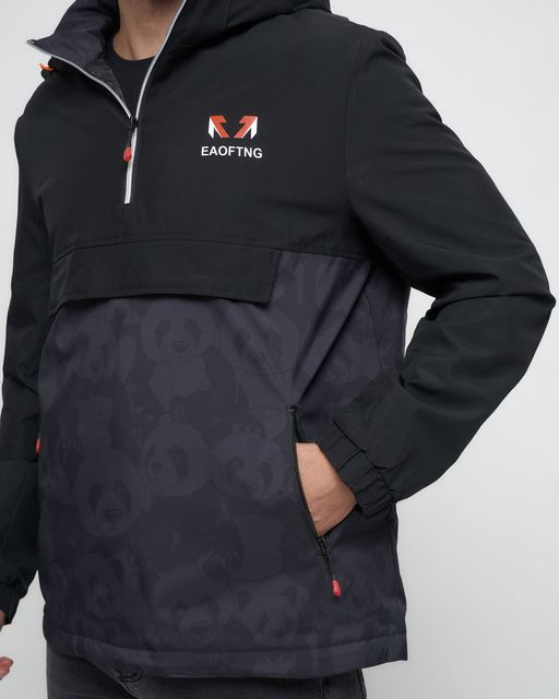 Куртка-анорак спортивная мужская темно-серого цвета 88629TC - Wonderrman фото 9