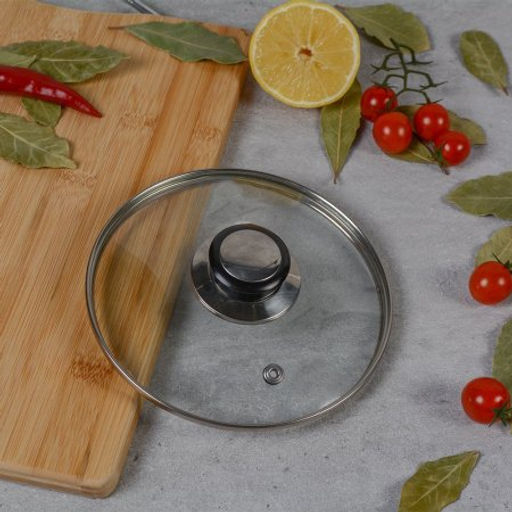 Крышка стеклянная 18 см / YGT-18 /уп 50/ - ГалеонТрейд фото 2