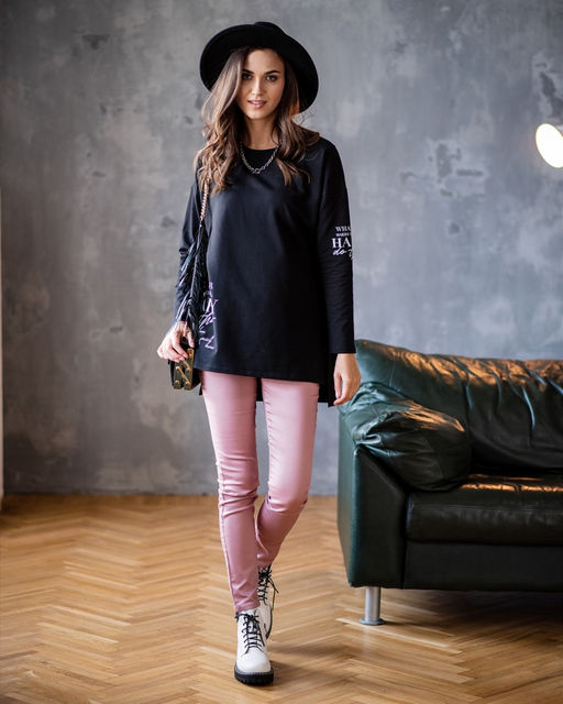 Лонгслив из футера с печатью LPP005 - Sahar art lab фото 4