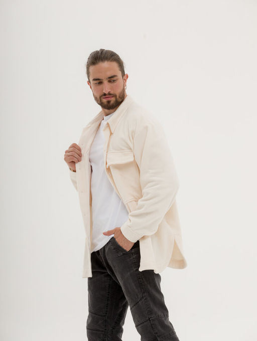 318 Рубашка из флиса, молочный