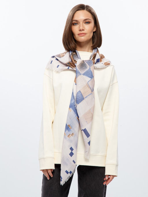 Платок жен. виск+шерсть 130х130 LG33-943-11