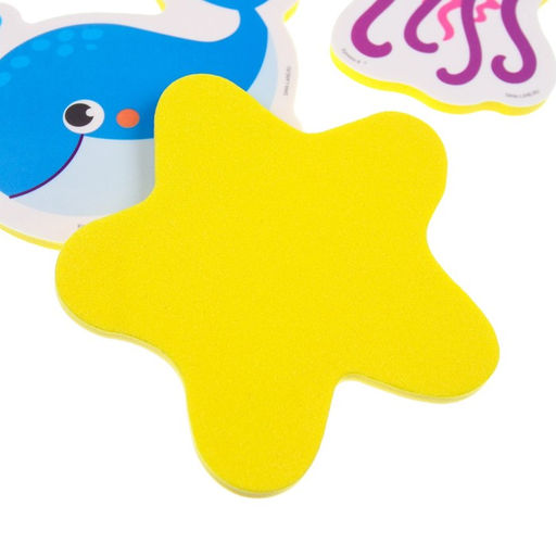 Игрушки - стикеры для ванны «Морские жители», EVA, 3 шт., от 1 года, Крошка Я