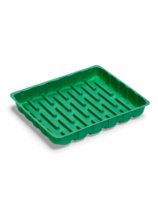 Цена за 4 шт. Набор для рассады: торфяная кассета, 12 ячеек по 50 мл, поддон _ × _ см, зелёный