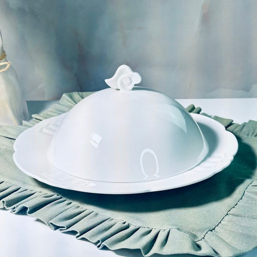 118-153 Круглое блюдо 30,5см с крышкой RESTO в под.уп.(х3)Фарфор - Lenardi фото 3